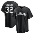 C.Guardians #32 Gavin Williams Player Black Home Game Jdoa Stitched Jerseys