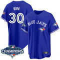 T.Blue Jays #30 Alejandro Kirk Player Royal AL East Division All Jdoa Stitched Jerseys