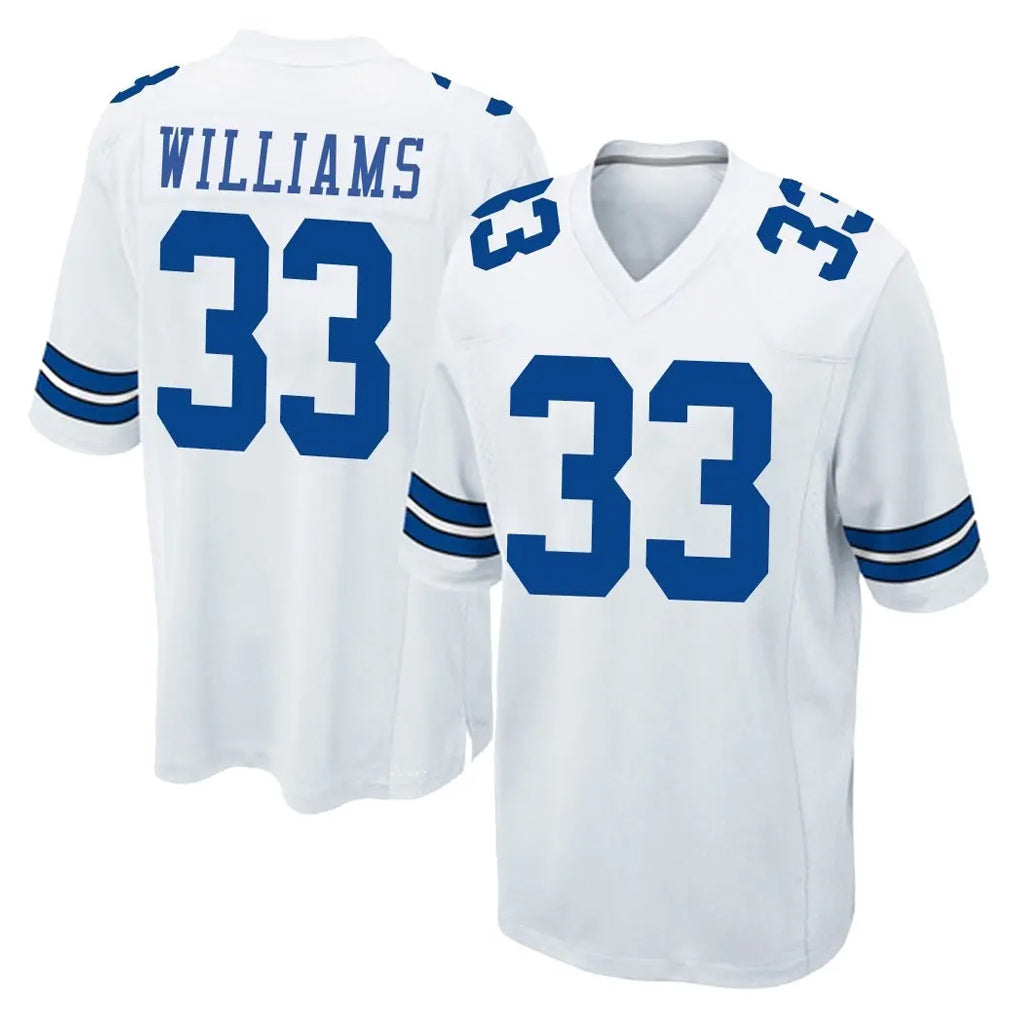 D.Cowboys #33 Javonte Williams Player White Home Game Jdoa Stitched Jerseys