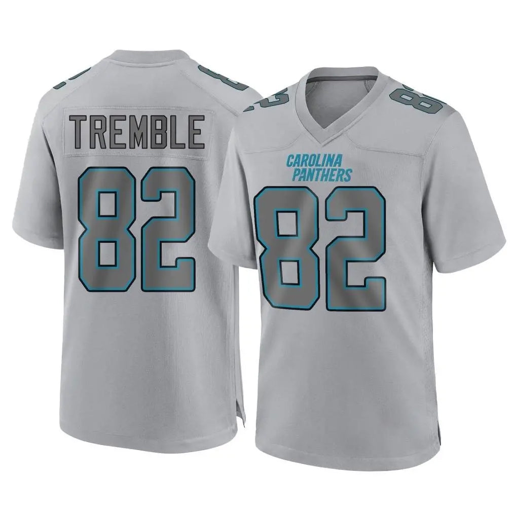 C.Panthers #82 Tommy Tremble Player Gray Atmosphere Fashion Game Jdoa Stitched Jerseys