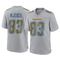 LA.Chargers #83 David Njoku Player Gray Atmosphere Fashion Home Game Stitched Jerseys