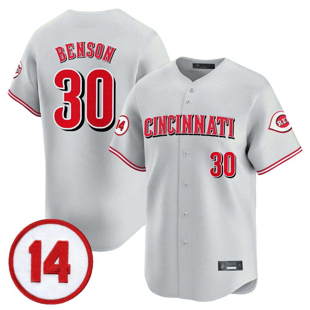 C.Reds #30 Ken Griffey Player Gray Vapor Premier Limited Home Jdoa Stitched Jerseys