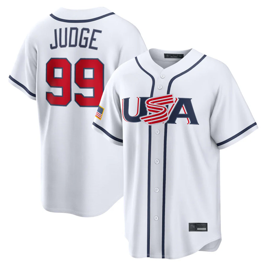 NY.Yankees #99 Aaron Judge Player White USA 2026 World Classic Limited Game Jdoa Stitched Jerseys