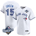 T.Blue Jays #15 Chad Green Player White 2025 World Series Limited Jdoa Stitched Jerseys