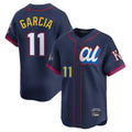 KC.Royals #11 Maikel Garcia Player Navy Limited American League All-Star Edition Jdoa Stitched Jerseys