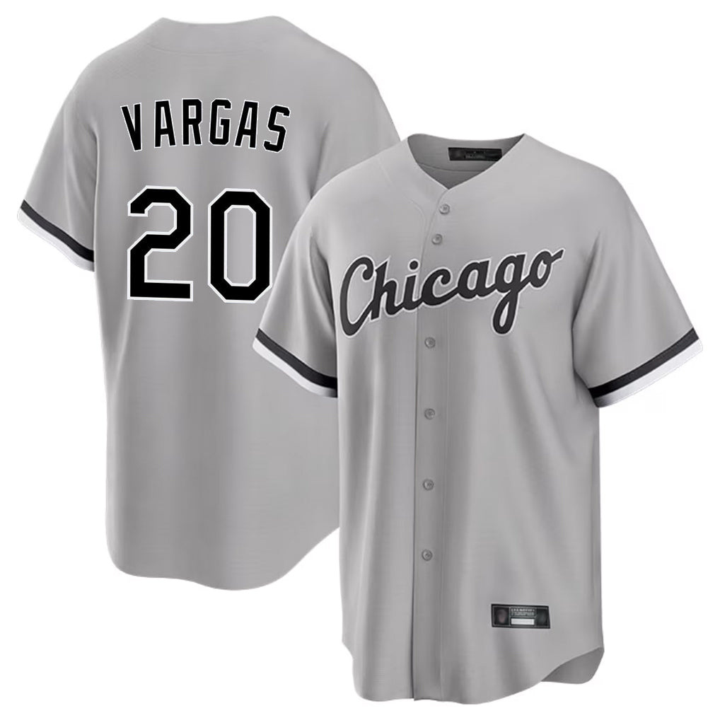 C.White Sox #20 Miguel Vargas Player Gray Home Game Jdoa Stitched Jerseys