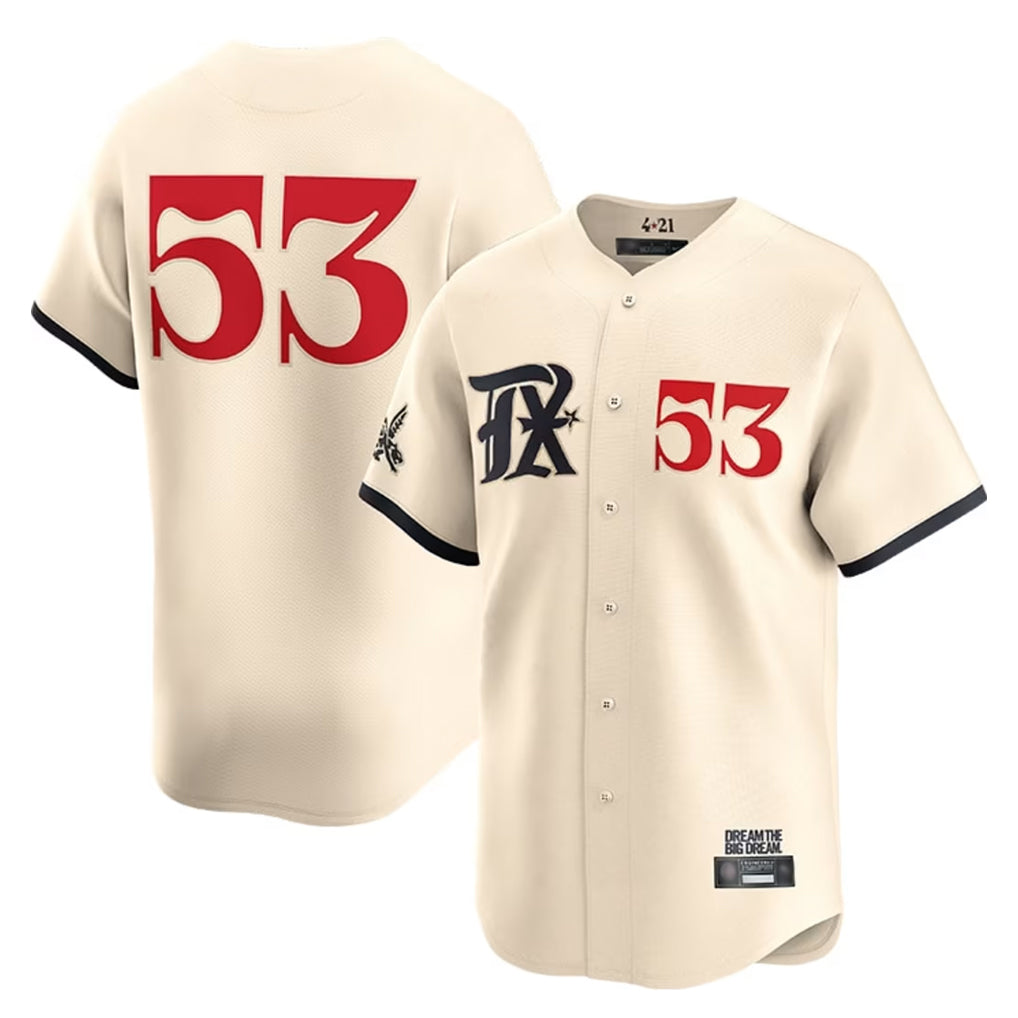 T.Rangers #53 Adolis Garcia Player Cream City Connect Limited Jdoa Stitched Jerseys