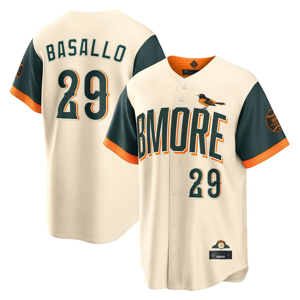 B.Orioles #29 Samuel Basallo Player Cream 2026 City Connect Home Game Jdoa Stitched Jerseys