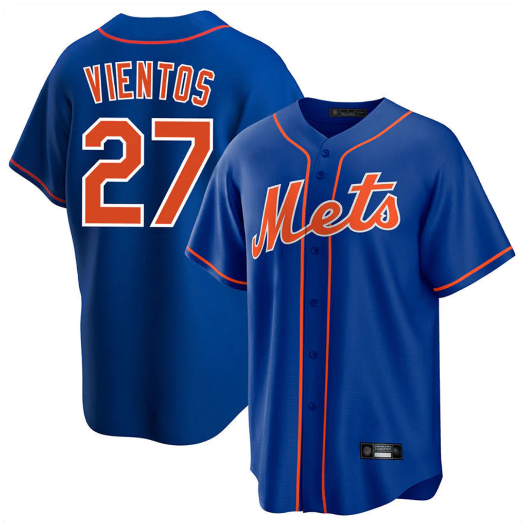 NY.Mets #27 Mark Vientos Player Royal Home Game Jdoa Stitched Jerseys