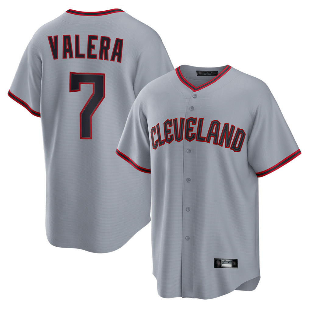 C.Guardians #7 George Valera Player Gray Home Game Jdoa Stitched Jerseys