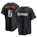B.Orioles #6 Ryan Mountcastle Player Black City Connect Home Game Jdoa Stitched Jerseys