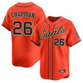 SF.Giants #26 Matt Chapman Player Orange Home Limited Jdoa Stitched Jerseys