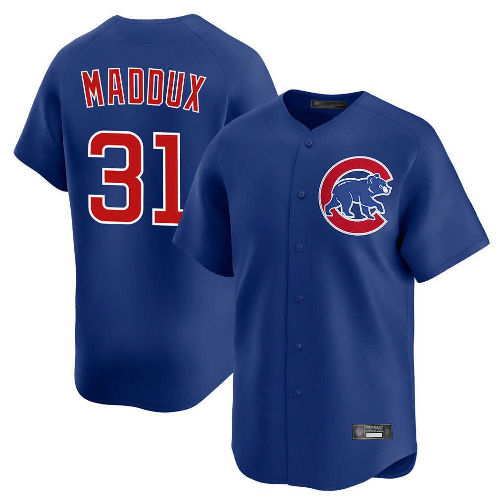 C.Cubs #31 Greg Maddux Player Royal Limited Home Jdoa Stitched Jerseys