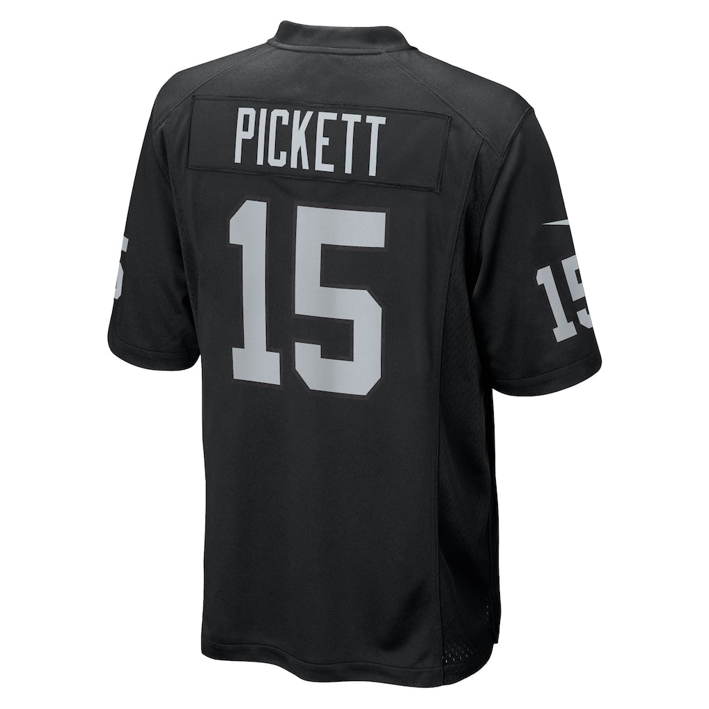 Jdoa LV.Raiders #15 Kenny Pickett Black Team Game Jersey