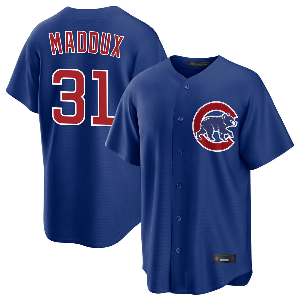 C.Cubs #31 Greg Maddux Player Royal Home Game Jdoa Stitched Jerseys