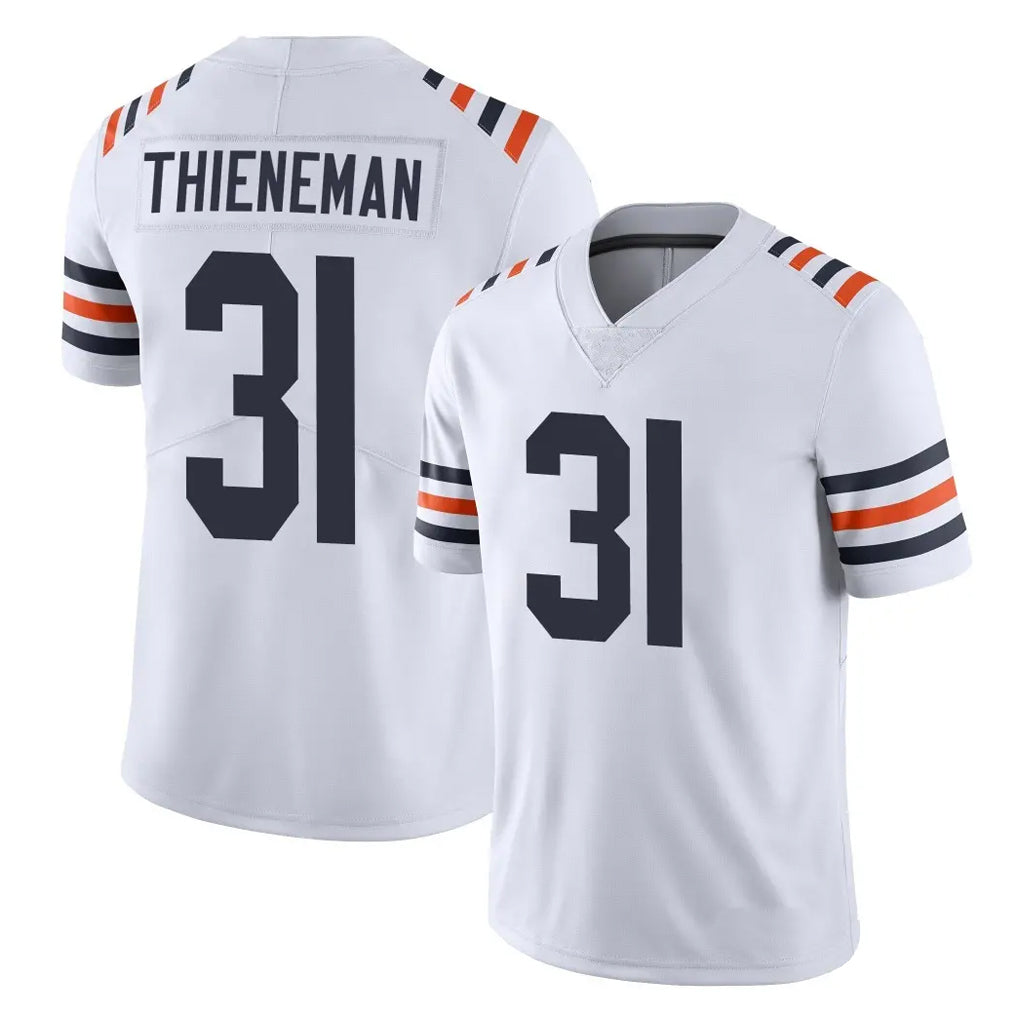 C.Bears #31 Dillon Thieneman Player White Classic Vapor Limited Home Game Jdoa Stitched Jerseys
