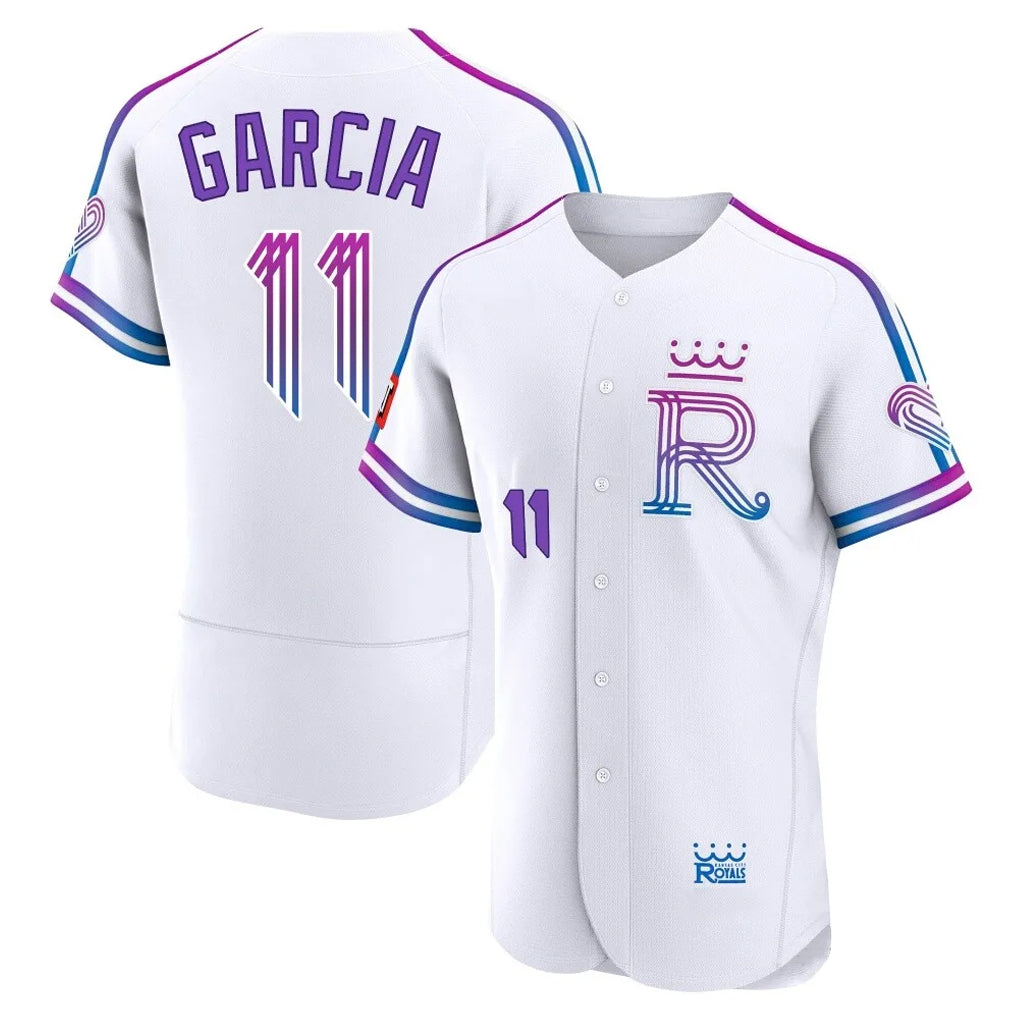 KC.Royals #11 Maikel Garcia Player White 2026 City Connect Limited Elite Home Jdoa Stitched Jerseys