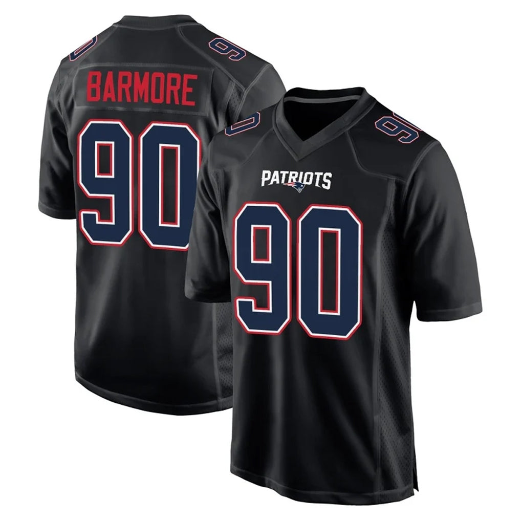 NE.Patriots #90 Christian Barmore Player Carbon Fashion Limited Home Game Jdoa Stitched Jerseys