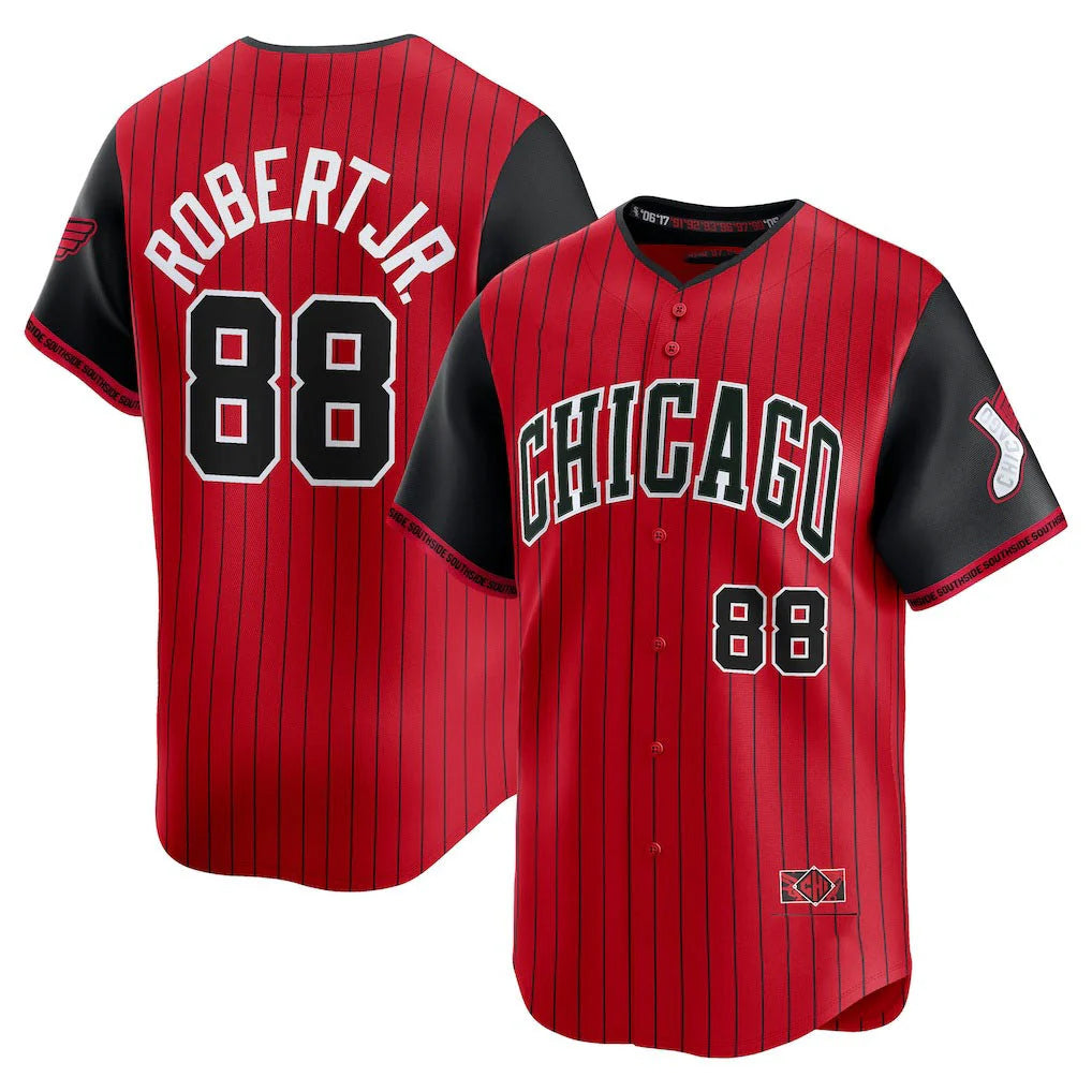 C.White Sox #88 Luis Robert Jr Player Red City Connect Limited Home Jdoa Stitched Jerseys