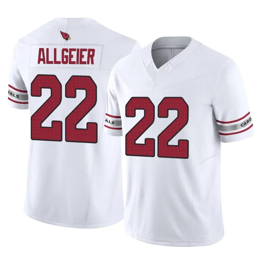 A.Cardinals #22 Tyler Allgeier Player White Vapor F.U.S.E. Limited Home Game Jdoa Stitched Jerseys