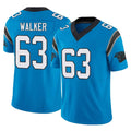 C.Panthers #63 Rasheed Walker Player Blue Vapor F.U.S.E. Limited Home Game Jdoa Stitched Jerseys