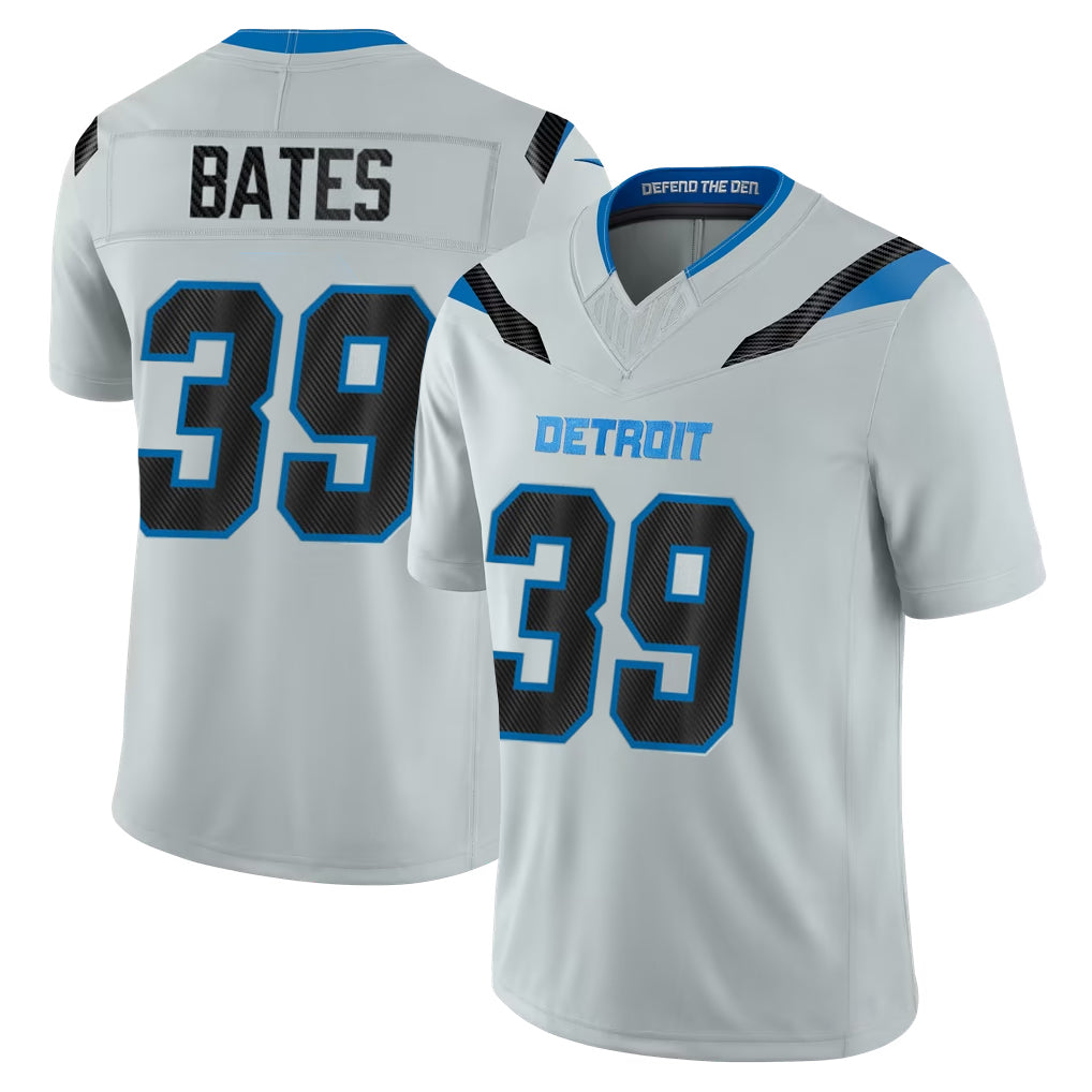 D.Lions #39 Jake Bates Player Silver Limited 2026 Rivalries Collection Home Game Jdoa Stitched Jerseys