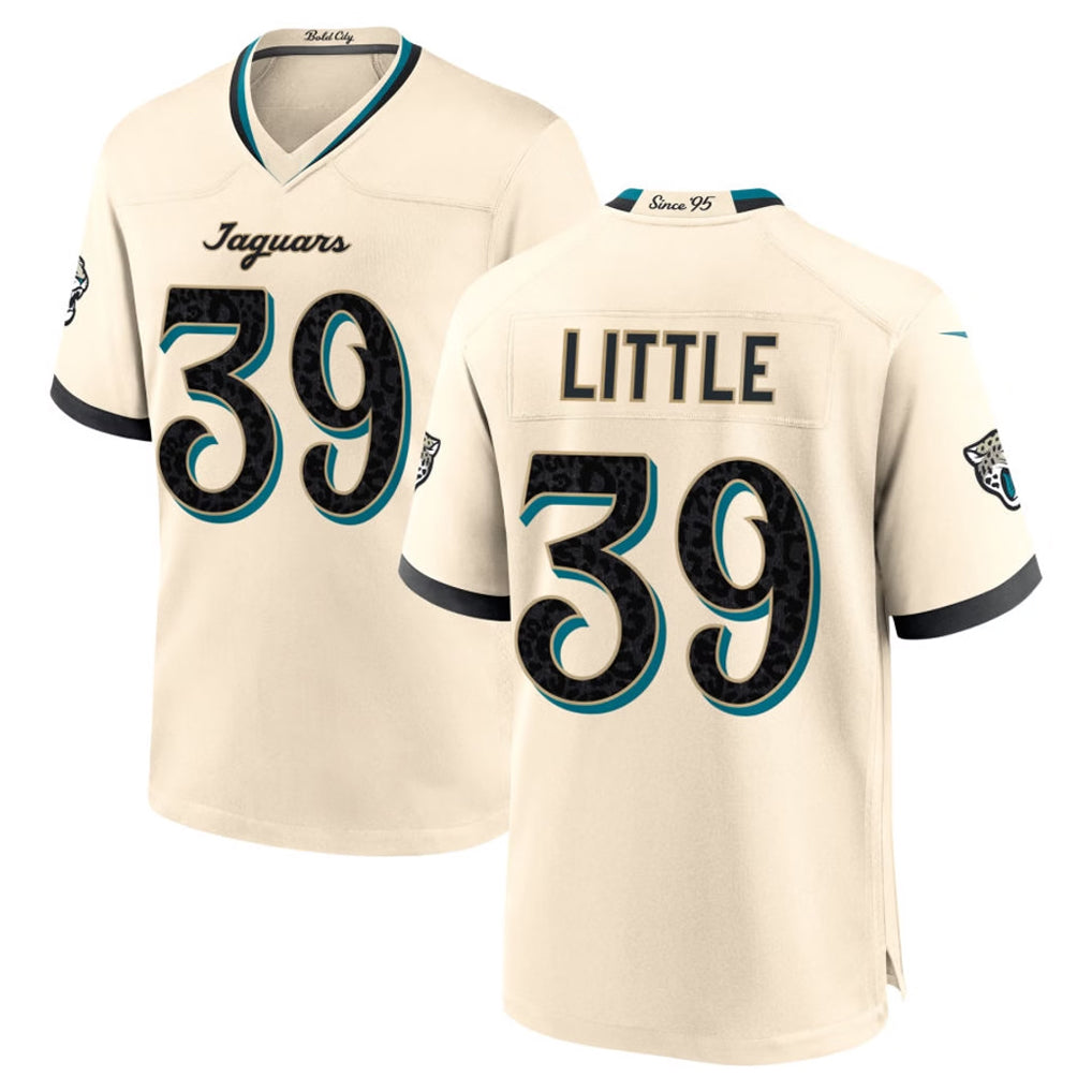 J.Jaguars #39 Cam Little Player Natural 2026 Rivalries Collection Game Jdoa Stitched Jerseys