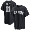 NY.Yankees #11 Anthony Volpe Player Navy Home Game Jdoa Stitched Jerseys