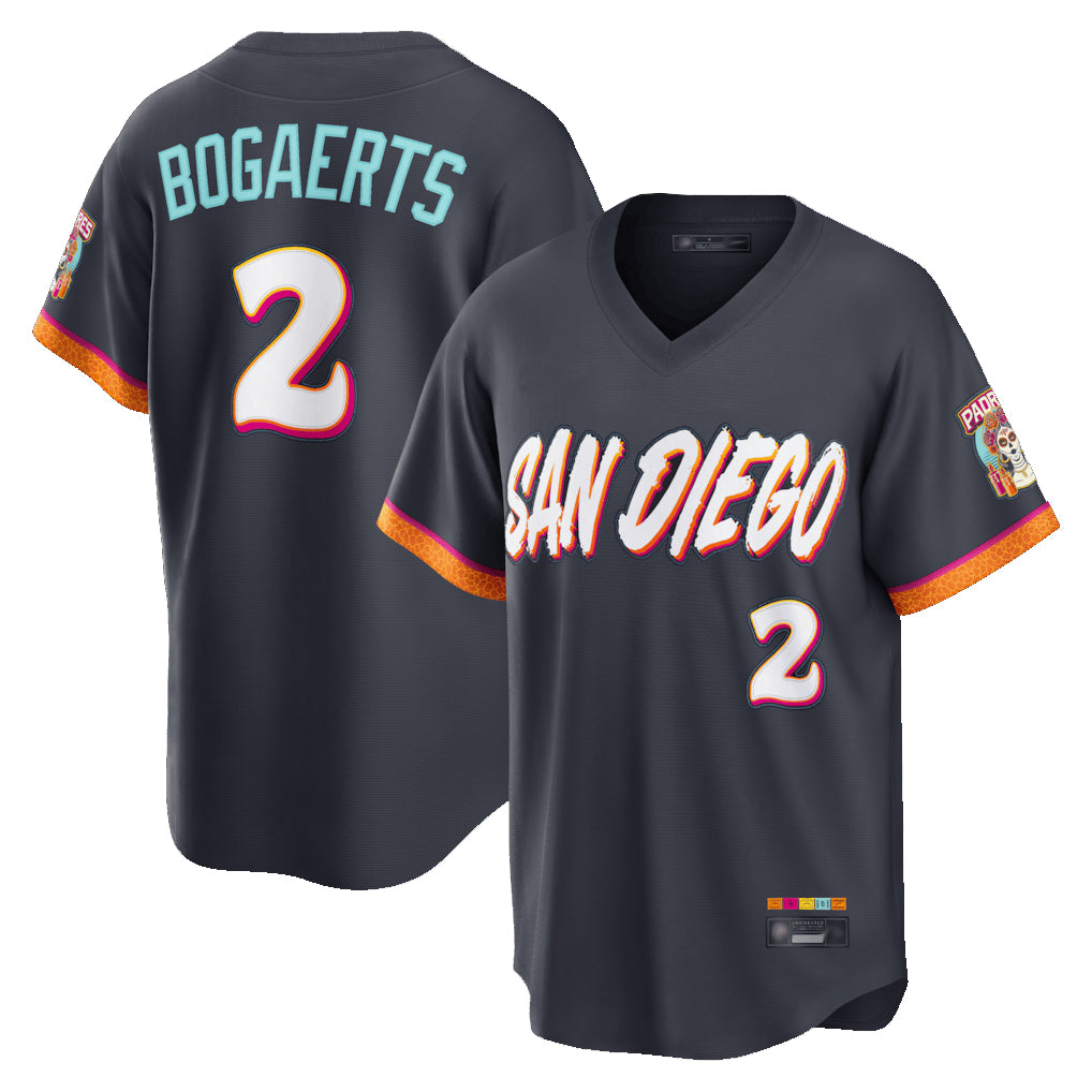 S.Diego Padres #2 Xander Bogaerts Player Obsidian 2026 City Connect Home Limited T-shirt Jdoa Stitched Jerseys