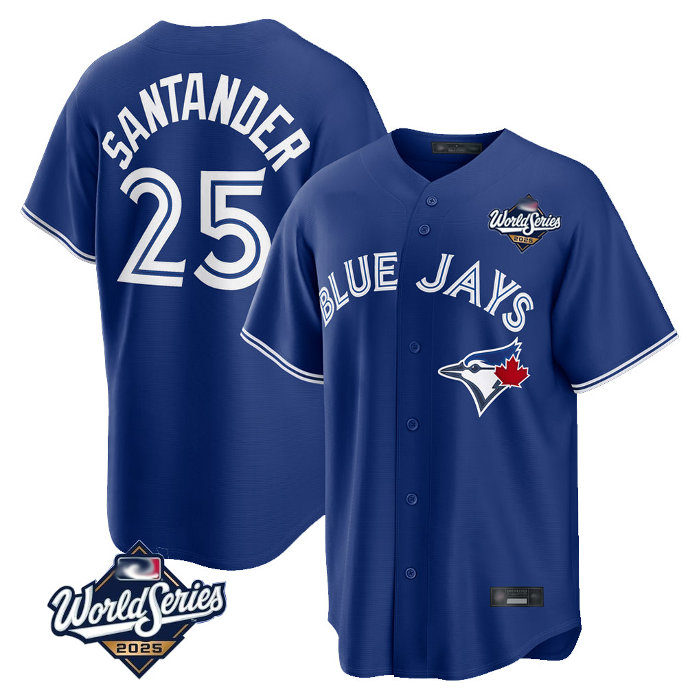 T.Blue Jays #25 Anthony Santander Player Navy 2025 World Series Home Limited Jdoa Stitched Jerseys
