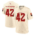 A.Cardinals #42 Dadrion Taylor-Demerson Player Cream Rivalries Collection Game Jdoa Stitched Jerseys