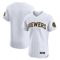 M.Brewers ## Brewers Blank Player White Stripes Home Limited Elite Jdoa Stitched Jerseys