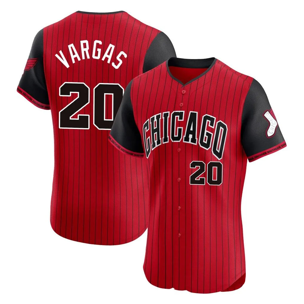 C.White Sox #20 Miguel Vargas Player Red City Connect Limited Elite Home Jdoa Stitched Jerseys
