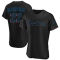 M.Marlins #22 Sandy Alcantara Player Black Home Limited Elite Jdoa Stitched Jerseys