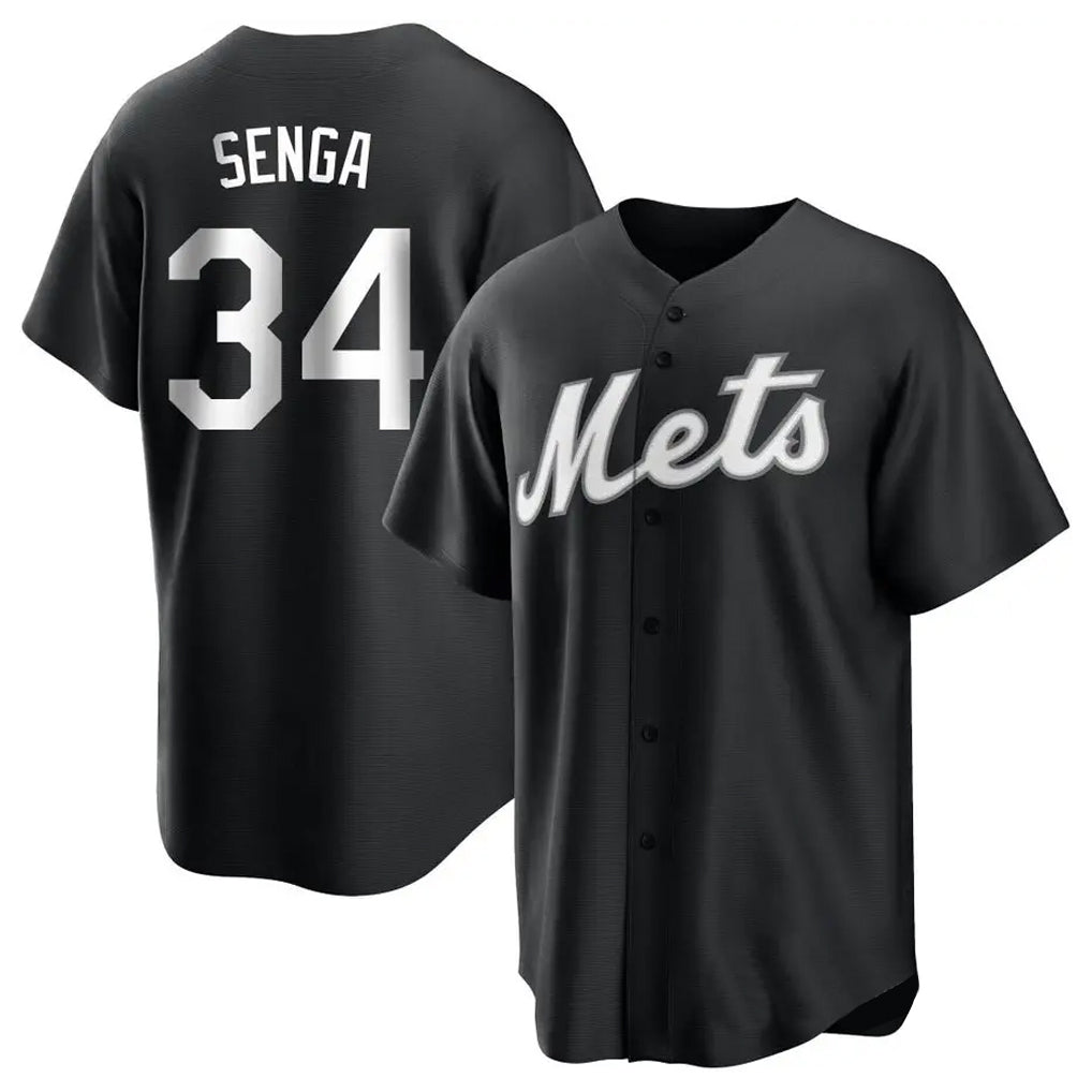 NY.Mets #34 Kodai Senga Player Black Home Game Jdoa Stitched Jerseys
