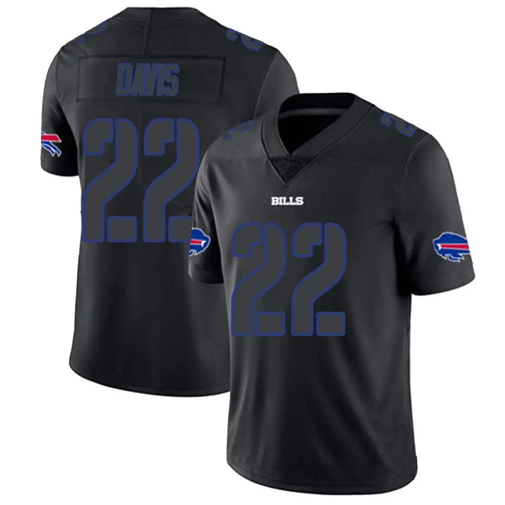 B.Bills #22 Ray Davis Player Limited Black Impact Jdoa Stitched Jerseys