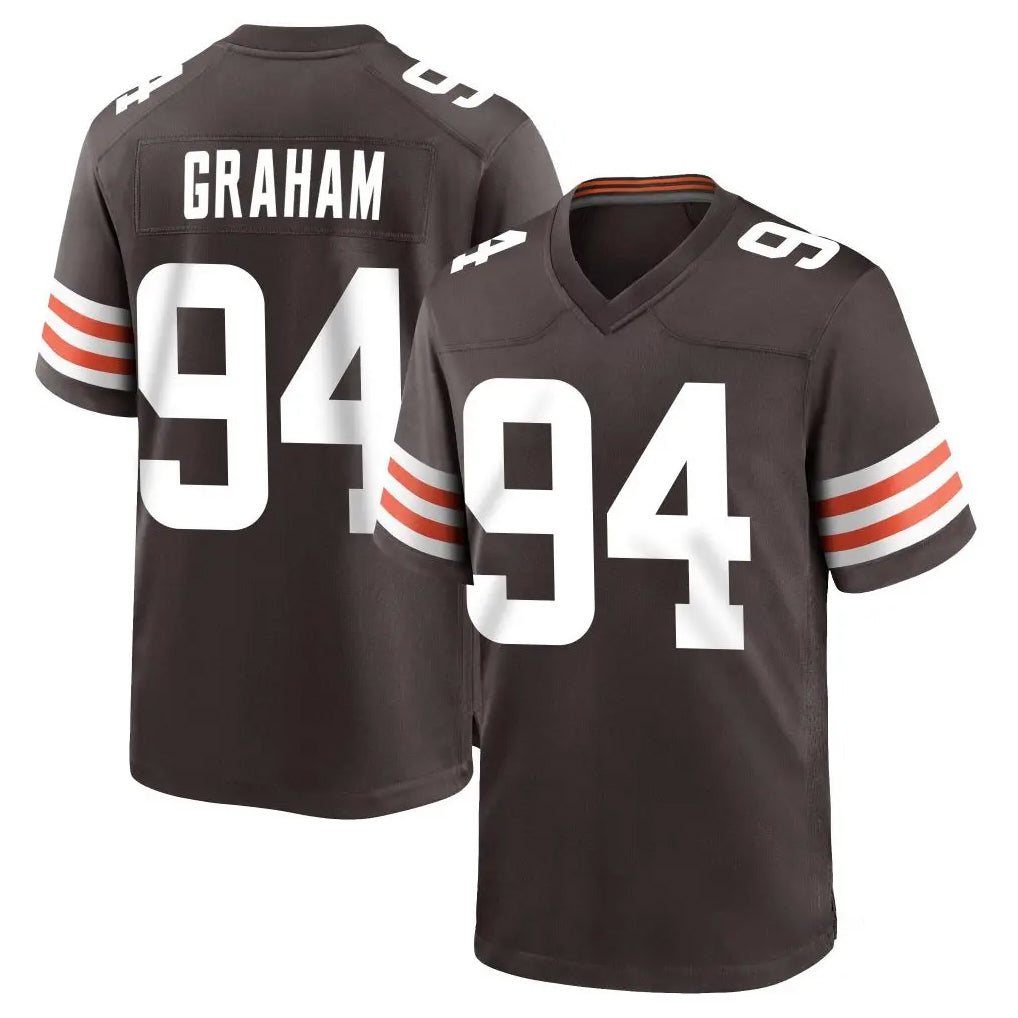 C.Browns #94 Mason Graham Player Brown Home Game Jdoa Stitched Jerseys
