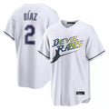 T.Bay Rays #2 Yandy Diaz Player White City Connect Home Jdoa Stitched Jerseys