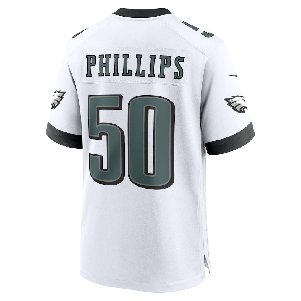 Jdoa P.Eagles #50 Jaelan Phillips White Game Jersey