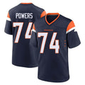 D.Broncos #74 Ben Powers Player Navy Home Game Jdoa Stitched Jerseys