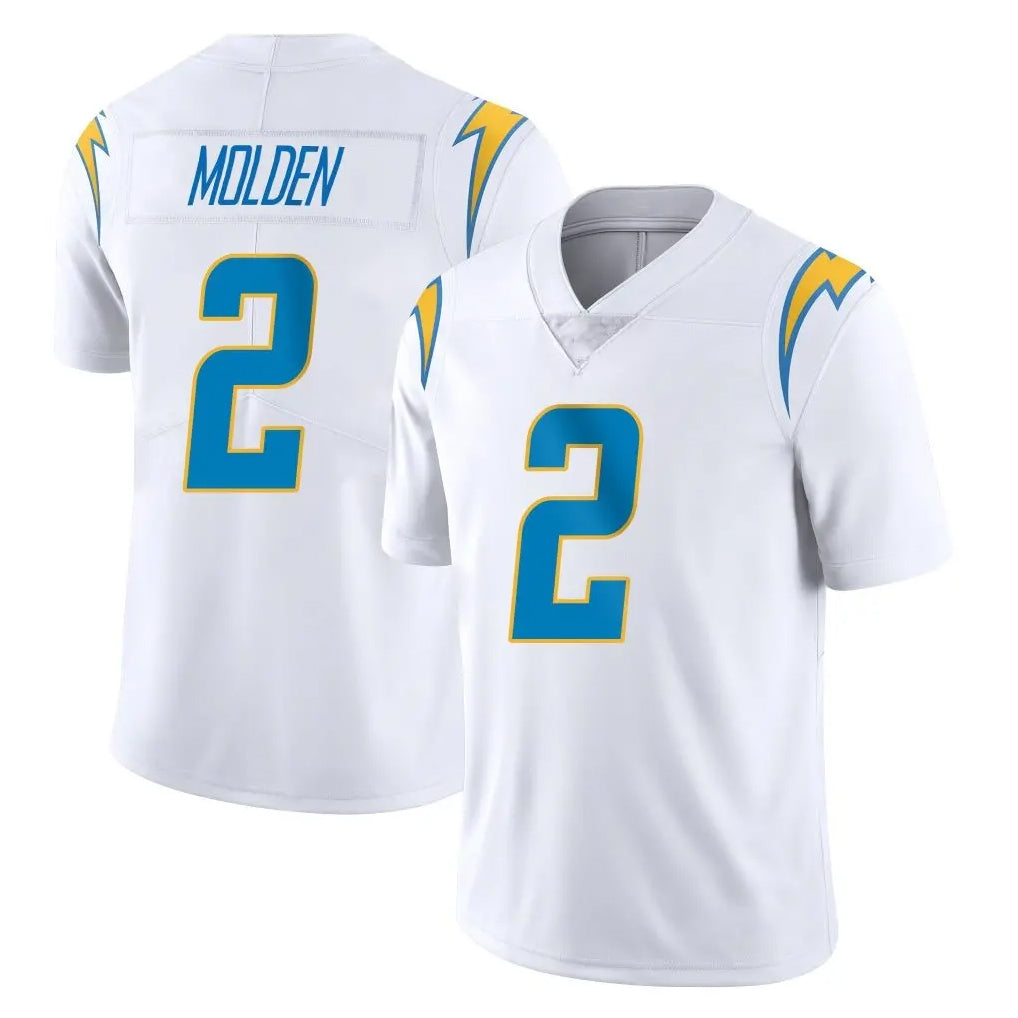 LA.Chargers #2 Elijah Molden Player White Limited Vapor Untouchable Home Game Stitched Jerseys