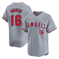 LA.Angels #16 Yusei Kikuchi Player Gray Home Limited Jdoa Stitched Jerseys