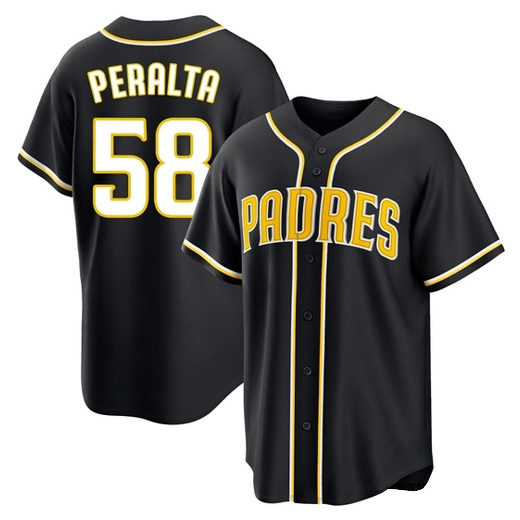 S.Diego Padres #58 Wandy Peralta Player Black 2026 Fashion Home Jdoa Stitched Jerseys