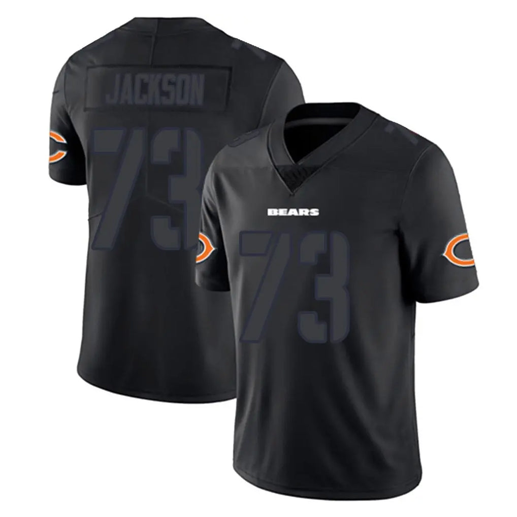 C.Bears #73 Jonah Jackson Player Black Impact Limited Game Jdoa Stitched Jerseys