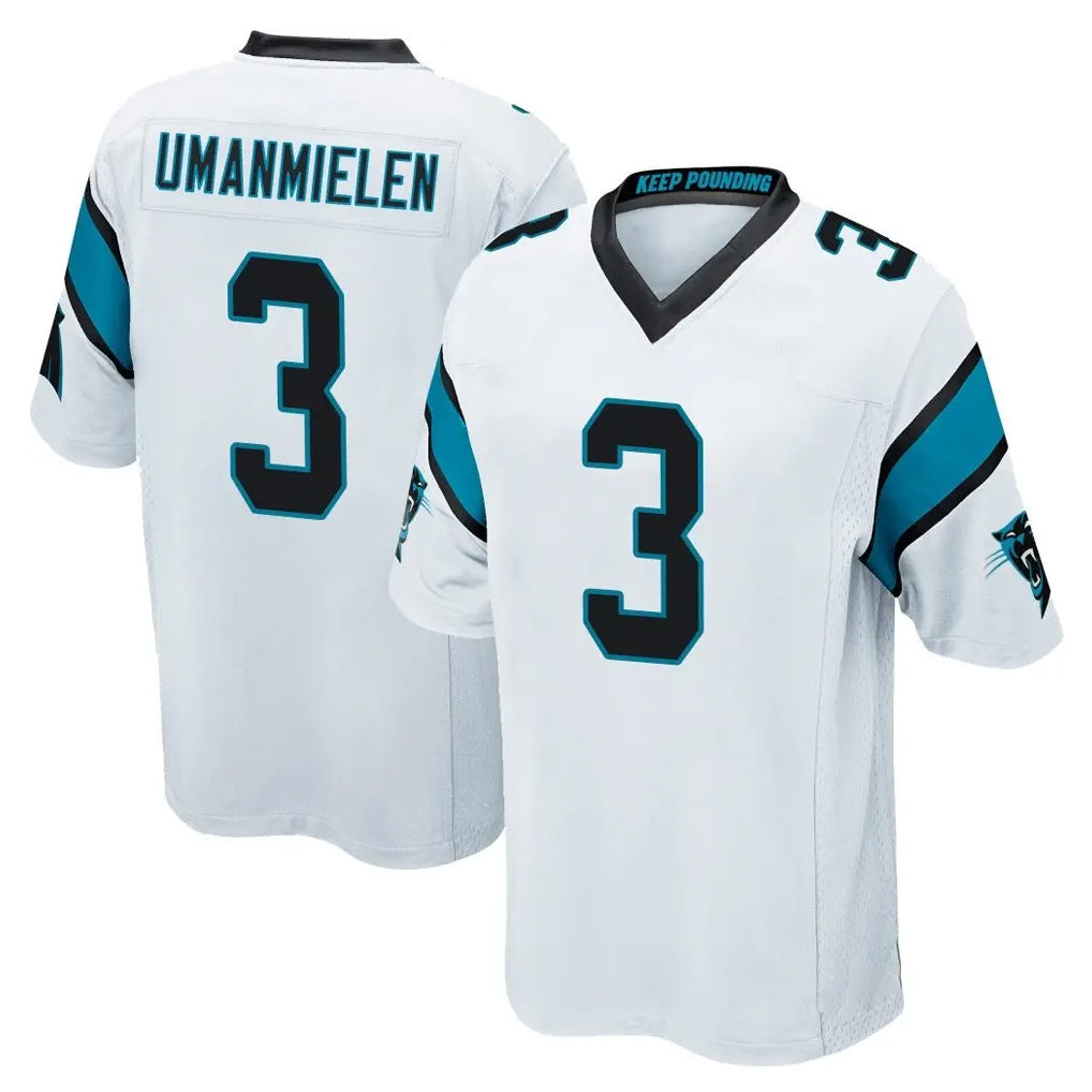 C.Panthers #3 Princely Umanmielen Player White Game Jdoa Stitched Jerseys