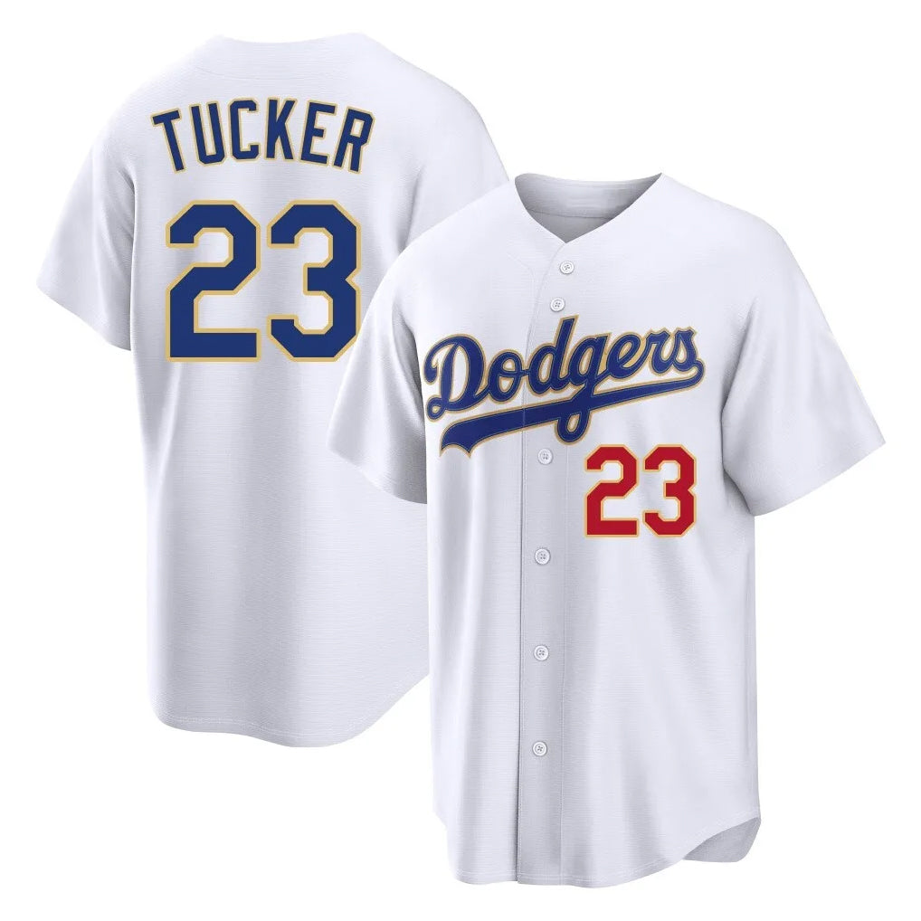 LA.Dodgers #23 Kyle Tucker Player Gold White 2026 Collection Stadium Limited Jdoa Stitched Jerseys