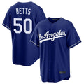 LA.Dodgers #50 Mookie Betts Player Royal Game Jdoa Stitched Jerseys