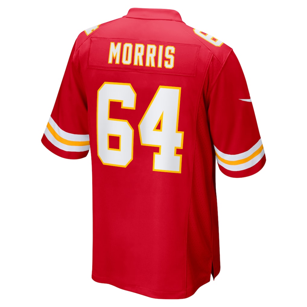 Jdoa KC.Chiefs #64 Wanya Morris Red Game Jersey