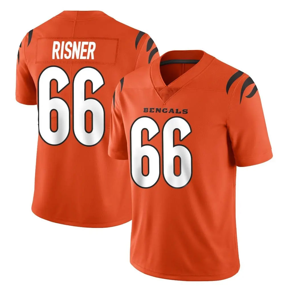 C.Bengals #66 Dalton Risner Player Orange Vapor Untouchable Limited Home Game Jdoa Stitched Jerseys