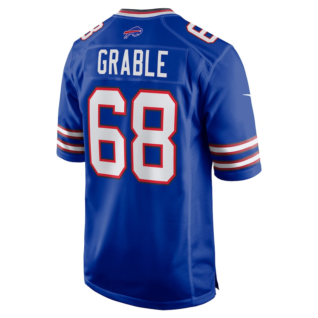 Jdoa B.Bills #68 Tylan Grable Royal Game Jersey